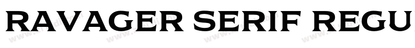 Ravager Serif Regula字体转换